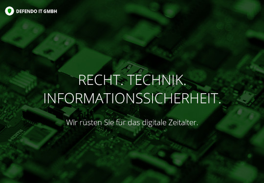 Titelbild der Defendo IT GmbH
